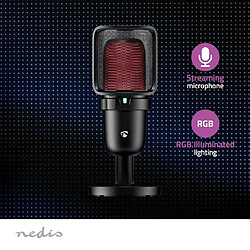 Avis NEDIS Microphone Streaming USB Music Gaming CARDÏODE Podcasting Voix-off et instruments de musique avec filtre anti-pop