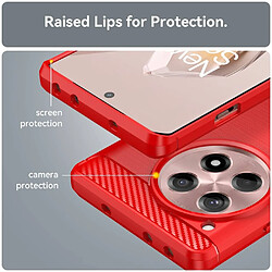 Avis Htdmobiles Coque pour OnePlus 12R 5G - housse etui silicone gel carbone + film ecran - ROUGE