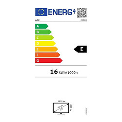 Acheter Ecran PC - AOC 22B2H/EU - 22 FHD - Dalle VA - 4ms - 75Hz - VGA / HDMI