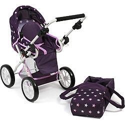 Bayer Chic 2000 Poussette combinée Leni Étoiles Violet pour poupée pas cher