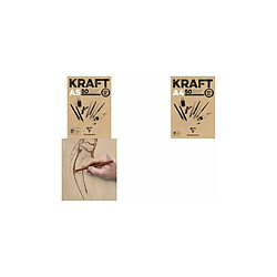 Clairefontaine Bloc papier dessin 'KRAFT', A3, 120 g/m2 ()