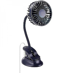 Ventilateur De Poussette Portable Mini Clip, Réglages De 3 Vitesses, Ventilateur De Batterie Rechargeable Usb Pliable Pour La Maison