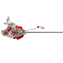 Classique Vintage Tassel Cheveux Chinois Cheveux Chopsticks Epingle à cheveux Rouge pas cher