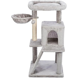 Arbre a chat TRIXIE Pepito Junior - 98 cm - Gris - Pour chatons