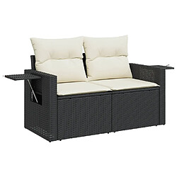 Acheter Maison Chic Salon de jardin 11 pcs avec coussins | Ensemble de Table et chaises | Mobilier d'Extérieur noir résine tressée -GKD73227