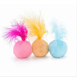 Avis Wewoo Jouet pour Bague Cloche Plumes Tease Cats Toys Peluche Pet Cat Rose