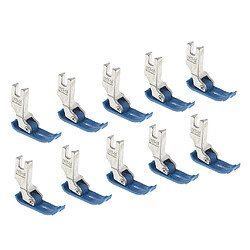 Acheter 10pcs pied-de-biche en plastique pour accessoires de machine à coudre industrail bleu