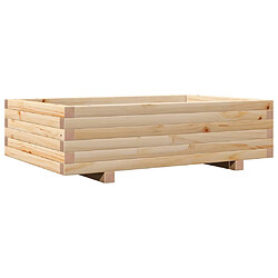 vidaXL Jardinière 90x60x26,5 cm bois de pin massif