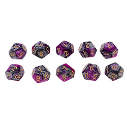 Avis Polyéthylène dés multi-face D12 - Violet + Gris