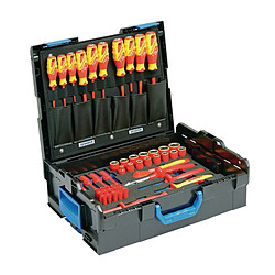 Assortiment d'outils 1100-1094 VDE HYBRID 53 pièces dans L-BOXX pour électricien GEDORE