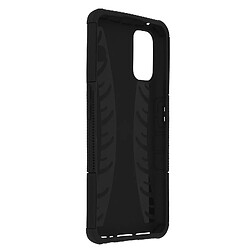 Avizar Coque Realme 7 Pro Protection Bi-matière avec Béquille Support Noir