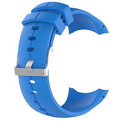 Wewoo Bracelet pour montre connectée Dragonne de remplacement en silicone SUUNTO Spartan Ultra bleu ciel