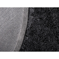 Beliani Tapis rond noir CIDE pas cher