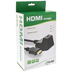 Avis Station HDMI InLine®, câble HDMI haute vitesse avec Ethernet, M / F, contacts noirs et dorés, 1 m