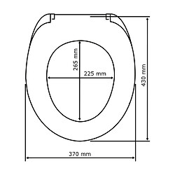 Acheter WENKO Abattant WC en MDF design bois chêne - Gris