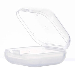 Wewoo Boîte d'emballage pour écouteurs en silicone de type Apple AirPods, taille: 38 x 35 x 16 mm (Transparent)