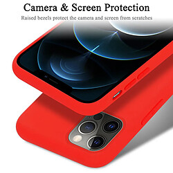 Cadorabo Coque iPhone 12 / 12 PRO Etui en Rouge pas cher