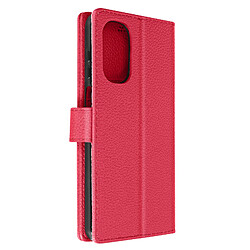 Avizar Étui Motorola Moto G52 et G82 Clapet Portefeuille Support Vidéo Dragonne Fuschia