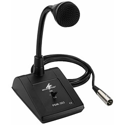 Monacor - PDM-302 - microphone PA de bureau - noir