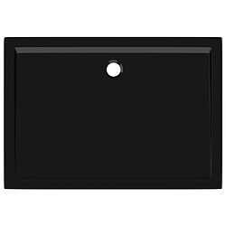 Acheter vidaXL Receveur de douche rectangulaire ABS Noir 80x110 cm