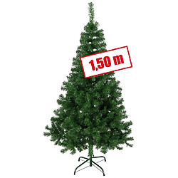 HI Sapin de Noël avec support métallique vert 150 cm