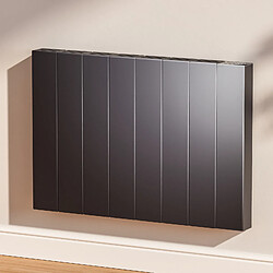 EMKE Radiateur électrique fixe 1500W avec écran LCD, minuterie hebdomadaire, application de la télécommande, Radiateur sur pied ou mural anthracite