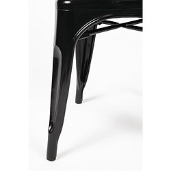 Avis Chaises Bistro en Acier Noir - Lot de 4 - Bolero