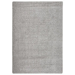 vidaXL Tapis shaggy antidérapant Gris clair 160x230 cm