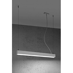 Luminaire Center Plafonnier LED intégré Pinne Acier Noir 1 ampoule 150cm