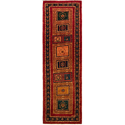 Vidal Tapis de couloir en laine 295x89 rouge Kashkuli