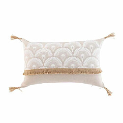 Paris Prix Coussin Déco Imprimé Bahina 30x50cm Blanc