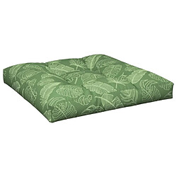 Acheter vidaXL Coussins de palette lot de 2 motif de feuilles tissu