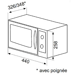 Avis GLEM - Four Micro-Ondes Gril GMF202SI (GMF 202 SI) Silver