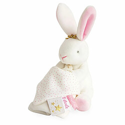 Doudou et Compagnie Lapin fleurs pantin avec mouchoir