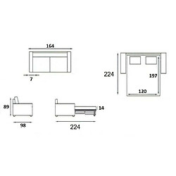 Avis Inside 75 Canapé convertible OGGETTO matelas 16 cm système express sommier lattes 120cm RENATONISI velours bleu paon