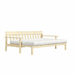 Acheter Inside 75 Canapé convertible futon UNWIND pin naturel coloris naturel couchage 130 x 190 cm.