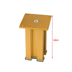 Avis Alliage d'aluminium canapé jambe meubles socle stand pieds pour armoire armoire 12 cm d'or