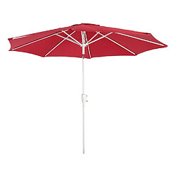 Acheter Decoshop26 Parasol de jardin Ø 3m inclinable polyester/aluminium 5kg rouge 04_0003888