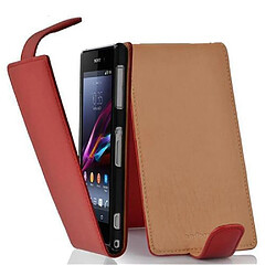 Cadorabo Coque Sony Xperia Z1 Etui en Rouge