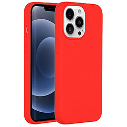 Coque de protection en silicone rouge pour Apple Iphone 13 Pro -Visiodirect-