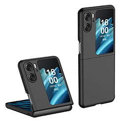 Htdmobiles Coque pour Oppo Find N2 Flip 5G - housse etui rigide 360 integrale (avant et arriere) - NOIR