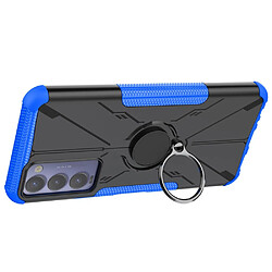 Coque en TPU 2-en-1, airbag quatre coins avec béquille pour votre Tecno Camon 18 - bleu