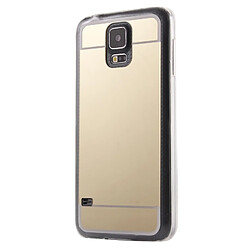 Wewoo Coque or pour Samsung Galaxy S5 / G900 plaqué miroir TPU étui de protection