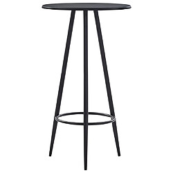 vidaXL Ensemble de bar 3 pcs Plastique Noir