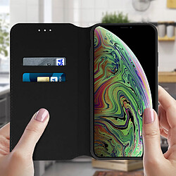 Avis Avizar Housse Apple iPhone XS Max Etui folio Porte-cartes Fonction support - noir