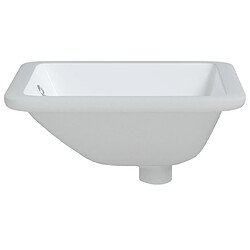 Acheter vidaXL Évier de salle de bain blanc rectangulaire céramique