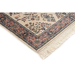 Avis Vidal Tapis de laine 151x91 blanc crème Tabriz