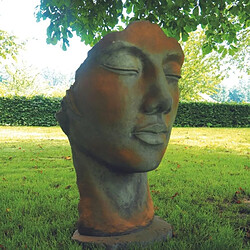 Avis Jardinex Statue visage femm... 115 cm - Rouille