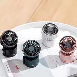 (Rose) Mini Ventilateur de Lampe de Table Pliable Portable 90 Ventilateur de Bureau Mural Télescopique Vitesse du Vent à Trois Vitesses Réglage de La Luminosité à Trois Vitesses Chargement Usb