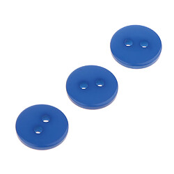 Avis Bouton rond en résine 100 trous de couleur bonbon pour coudre le cahier de coupures 1cm bleu